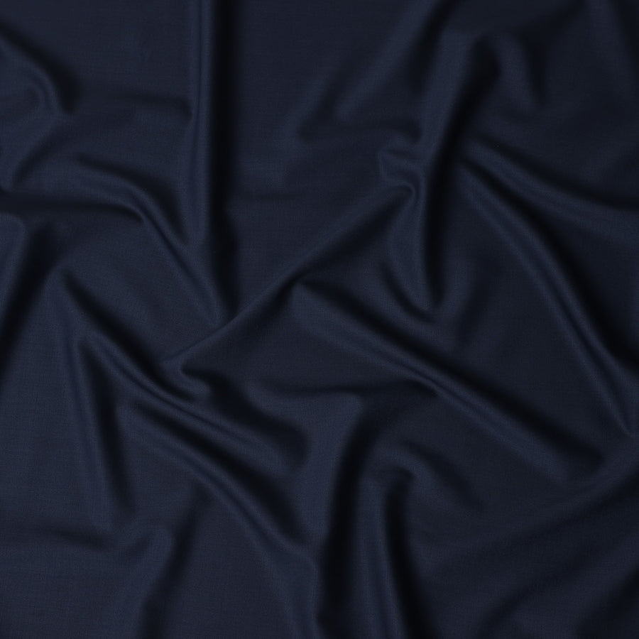 Navy Blue Wool Blend Suiting Fabric 150cm