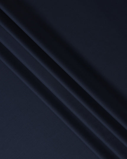 Navy Blue Wool Blend Suiting Fabric 150cm