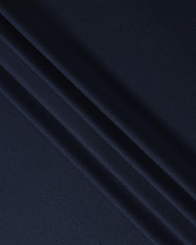 Navy Blue Wool Blend Suiting Fabric 150cm