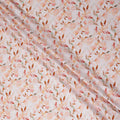 Buy Beige Floral Design Cotton Linen 140cm