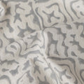 Buy White Abstract Design Cotton Linen 140cm