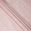 Buy Pink Geometric Design Cotton Linen 140cm