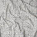 Buy Grey Floral Design Cotton Linen 140cm