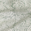 Buy Green Floral Design Cotton Linen 140cm