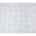 Buy White Square Design Cotton Linen 140cm