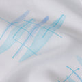 Buy White Abstract Print Cotton Linen 140cm