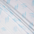 Buy White Abstract Print Cotton Linen 140cm
