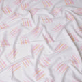 Buy Pink Abstract Print Cotton Linen 140cm