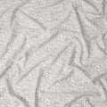 Buy Grey Floral Design Cotton Linen 140cm