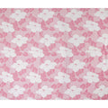 Buy Pink Floral Design Cotton Linen 140cm