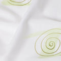 Buy White Abstract Print Cotton Linen 140cm