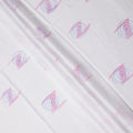 Buy White Abstract Print Cotton Linen 140cm