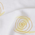 Buy White Abstract Print Cotton Linen 140cm