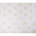 Buy White Abstract Print Cotton Linen 140cm