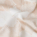 Buy Beige Leaf Design Cotton Linen 140cm