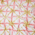 Buy Orange Abstract Print Cotton Linen 140cm
