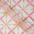 Buy Orange Abstract Print Cotton Linen 140cm
