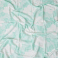 Buy Green Leaf Design Cotton Linen 140cm