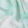 Buy Green Leaf Design Cotton Linen 140cm