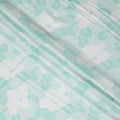 Buy Green Leaf Design Cotton Linen 140cm