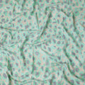 Buy Green Animal Skin Cotton Linen 140cm