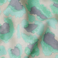 Buy Green Animal Skin Cotton Linen 140cm