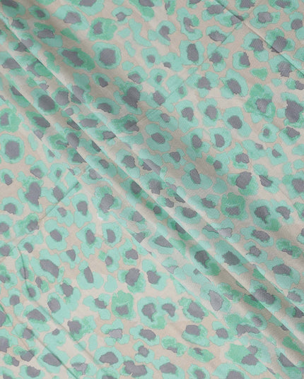 Buy Green Animal Skin Cotton Linen 140cm
