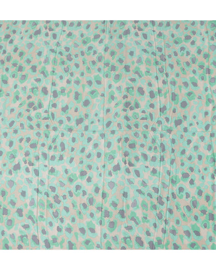 Buy Green Animal Skin Cotton Linen 140cm