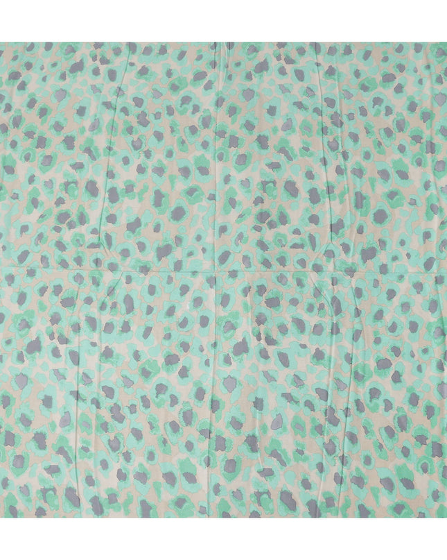 Buy Green Animal Skin Cotton Linen 140cm