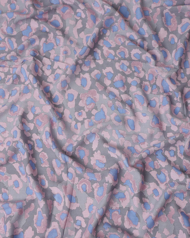 Buy Pink Animal Skin Cotton Linen 140cm