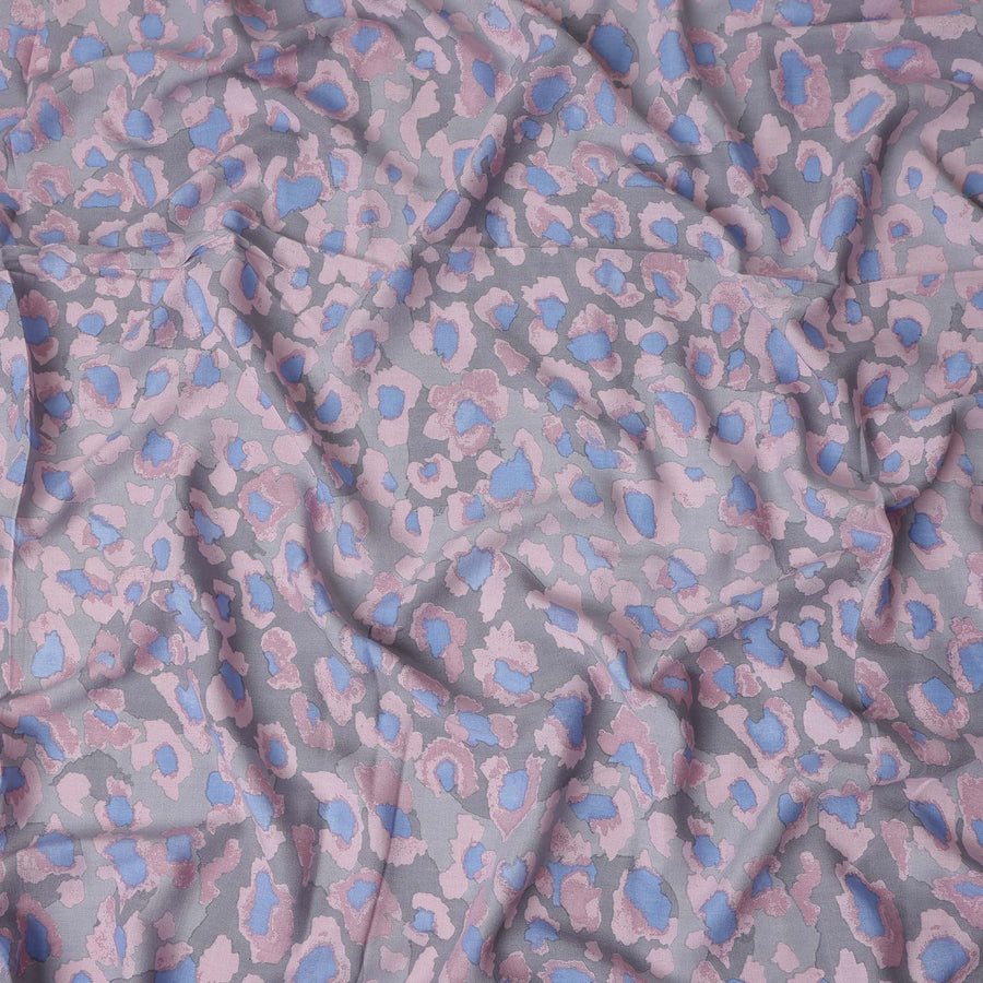 Buy Pink Animal Skin Cotton Linen 140cm