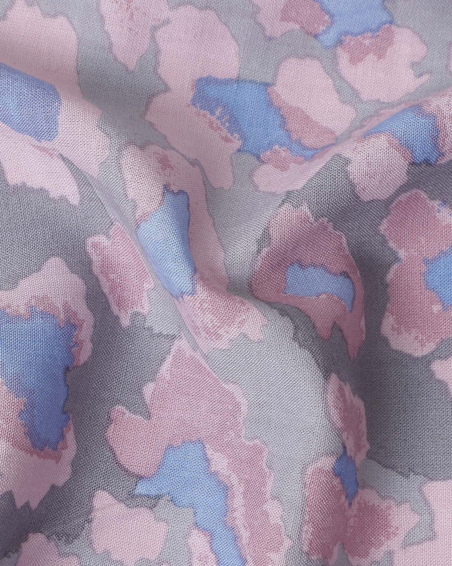 Buy Pink Animal Skin Cotton Linen 140cm