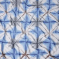 Buy Blue Abstract Print Cotton Linen 140cm