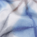 Buy Blue Abstract Print Cotton Linen 140cm
