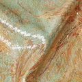 Mint Sage Silk Brocade Fabric | Korean Sequin Design