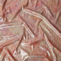 Dusty Rose Silk Brocade Fabric | Korean Sequin Design