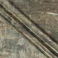 Olive Khaki Silk Brocade Fabric | Korean Sequin Design