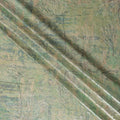 Sage Green Silk Brocade Fabric | Korean Sequin Design