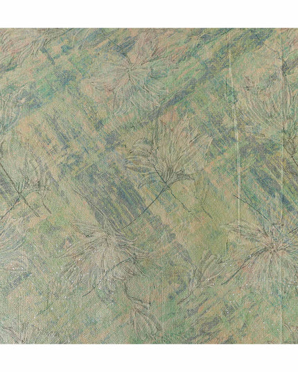Sage Green Silk Brocade Fabric | Korean Sequin Design