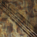 Antique Bronze Silk Brocade Fabric | Korean Sequin Design