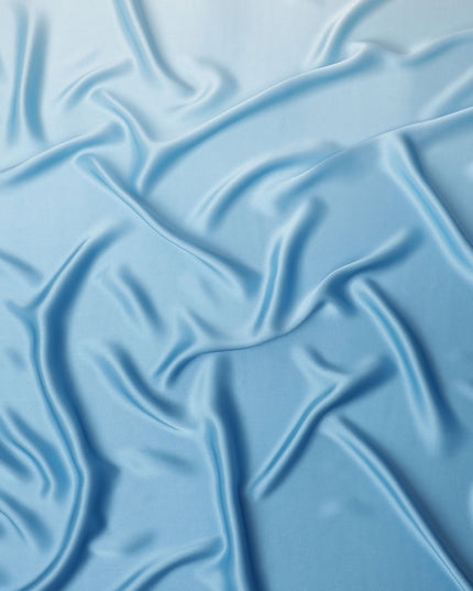Powder Blue Pure Silk Satin Fabric 110cm | Chinese Silk Satin