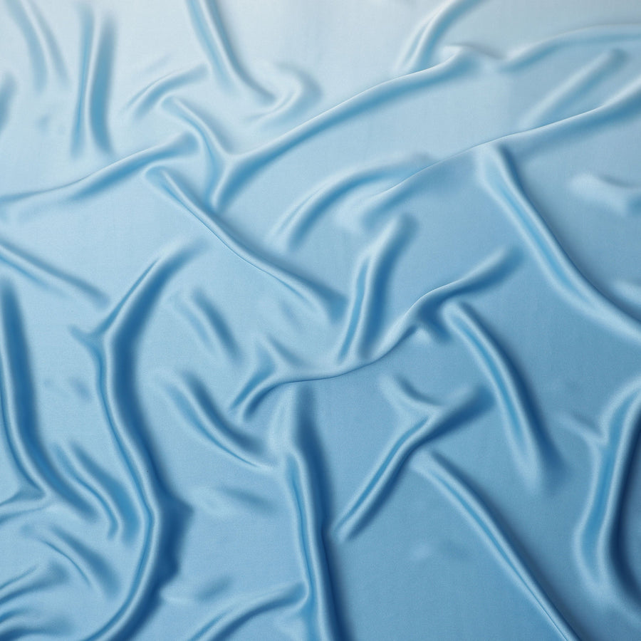 Powder Blue Pure Silk Satin Fabric 110cm | Chinese Silk Satin