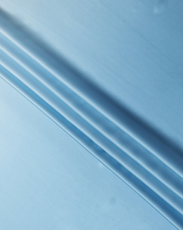 Powder Blue Pure Silk Satin Fabric 110cm | Chinese Silk Satin