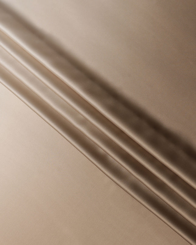 Champagne Beige Pure Silk Satin Fabric 110cm | Chinese Silk
