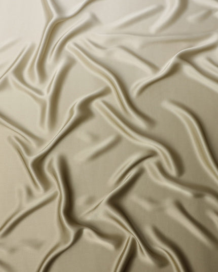 Khaki Beige Pure Silk Satin Fabric 110cm | Chinese Silk Satin