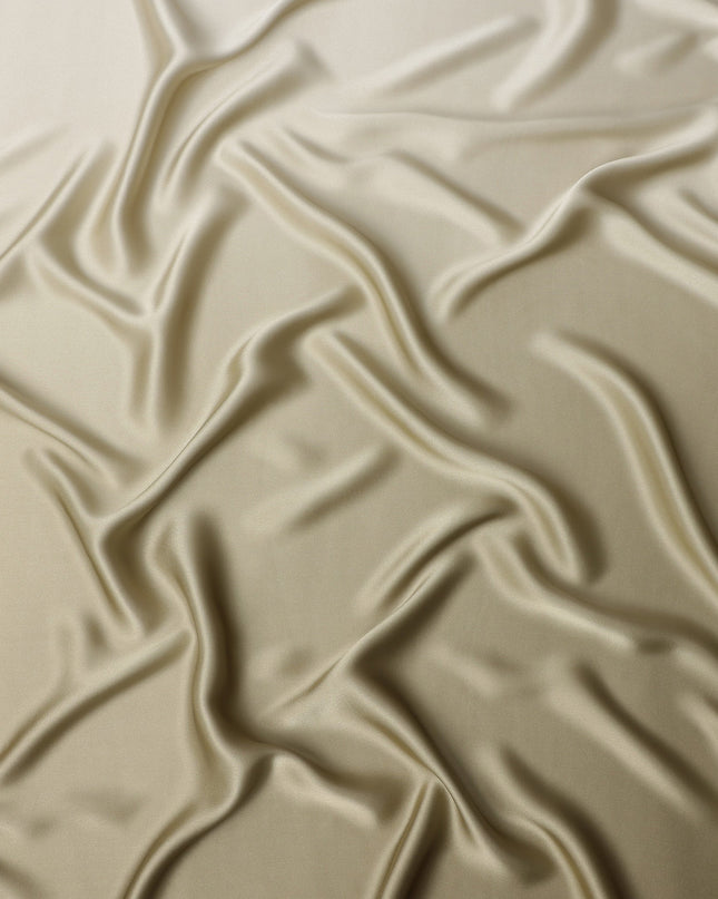 Khaki Beige Pure Silk Satin Fabric 110cm | Chinese Silk Satin