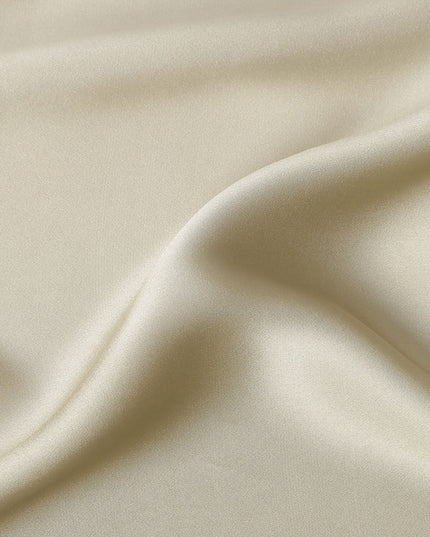 Khaki Beige Pure Silk Satin Fabric 110cm | Chinese Silk Satin