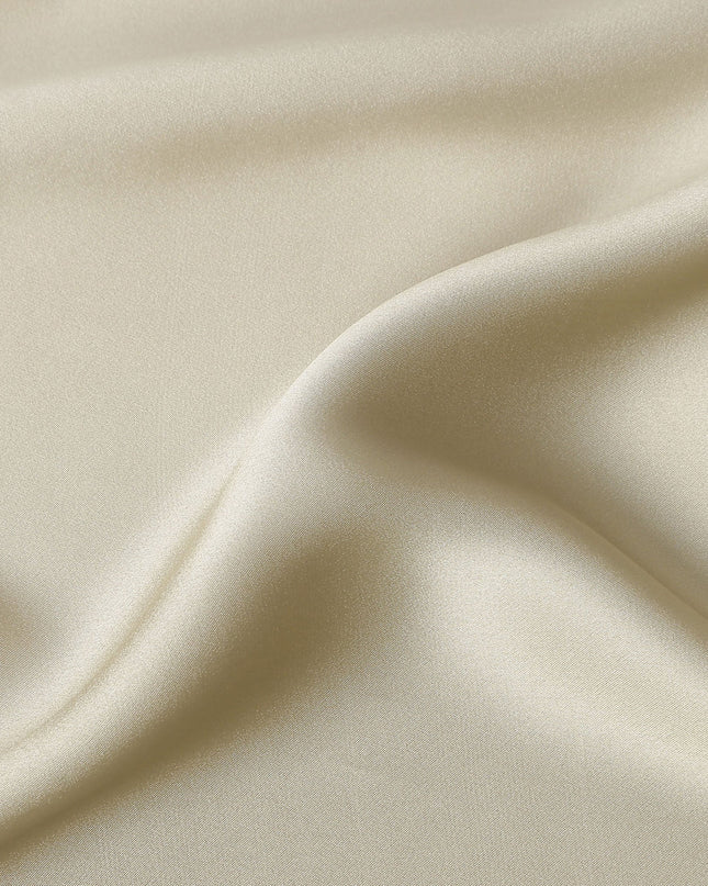 Khaki Beige Pure Silk Satin Fabric 110cm | Chinese Silk Satin