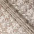 Ivory White Metallic Silk Chiffon 110cm Korea
