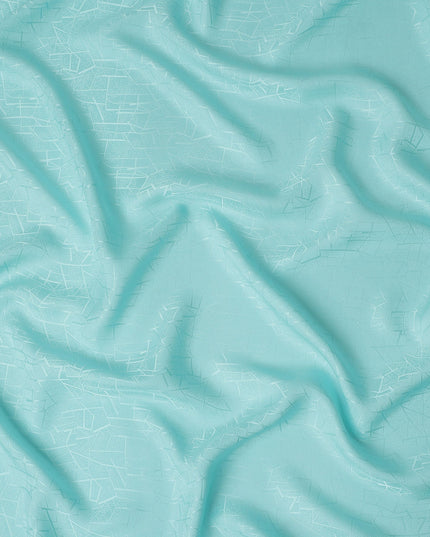 Aqua Teal Green Crack Silk Satin 110cm Korea